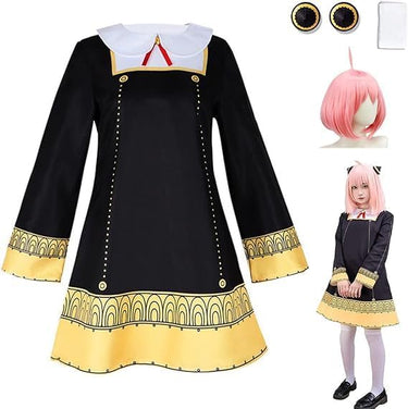 Bocguy Anya Disfraz de cosplay para mujer y niña, anime, cosplay, Halloween, carnaval, fiesta